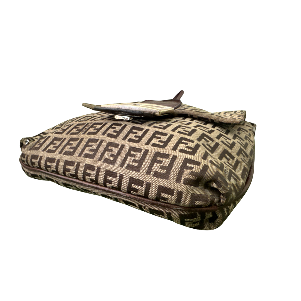 Fendi Mamma Baguette Zucca Canvas