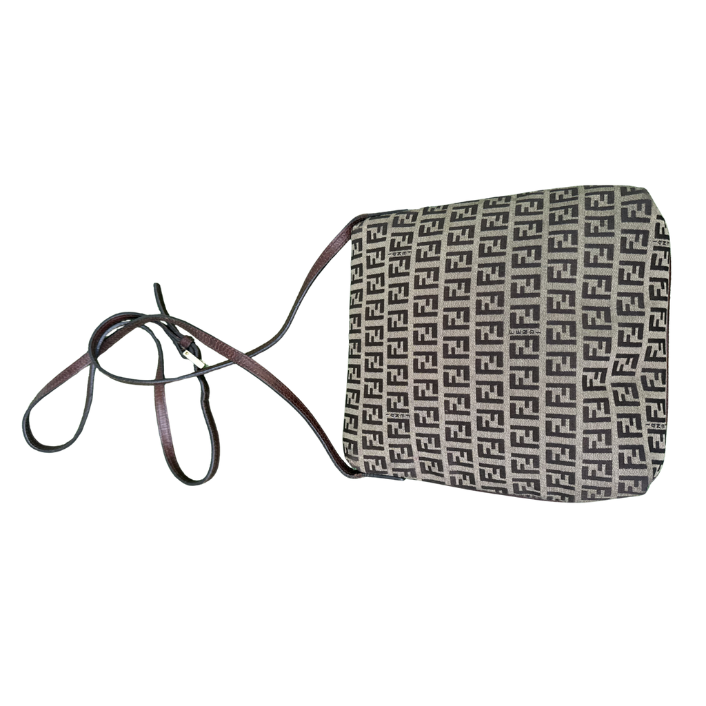 Fendi Mamma Baguette Zucca Canvas