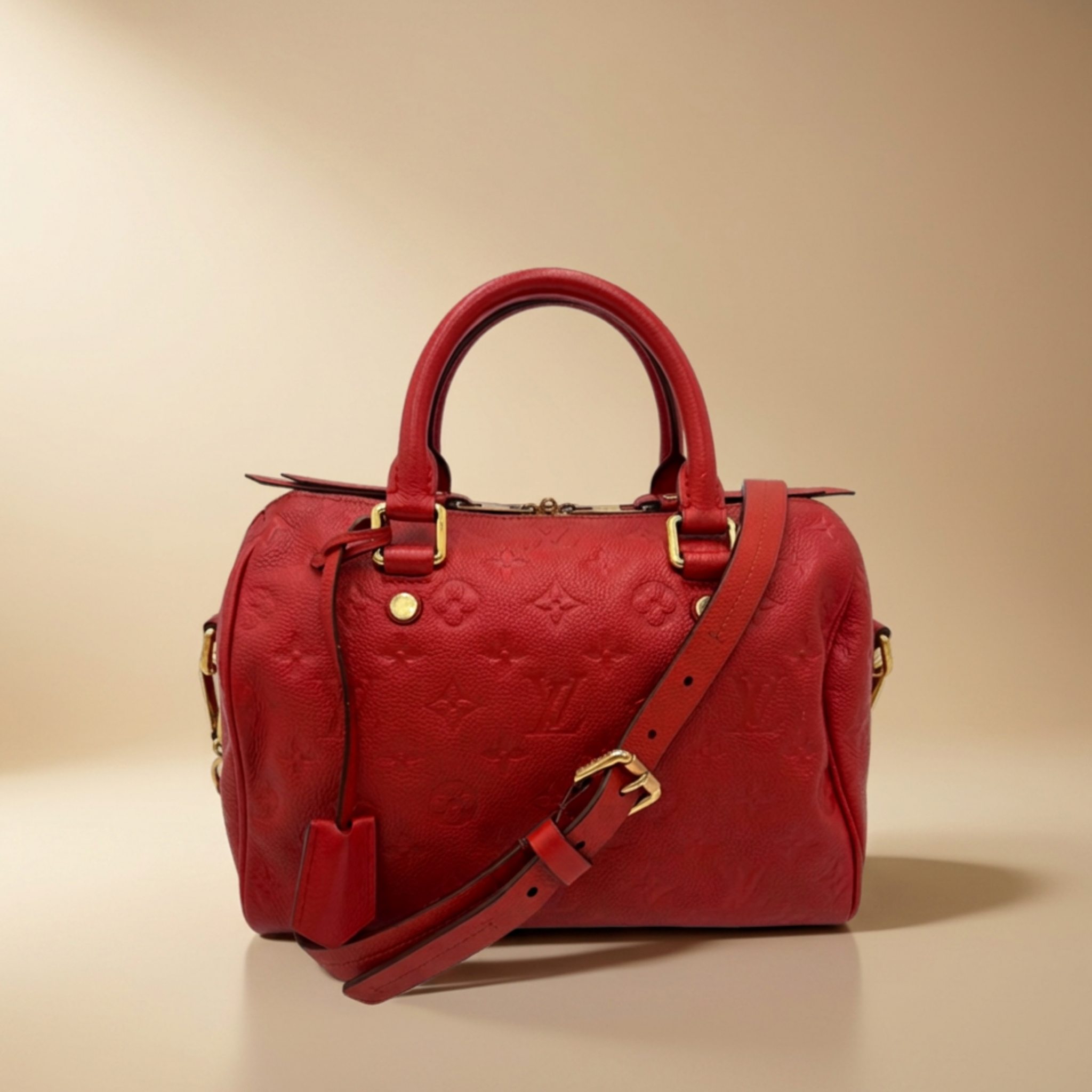 Louis Vuitton Speedy Bandoulière 25 Monogram Empreinte Orient en Piel de Becerro