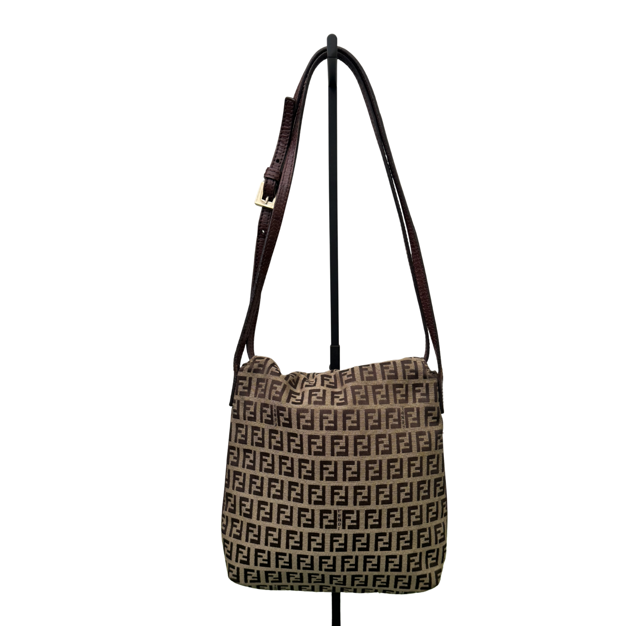Fendi Mamma Baguette Zucca Canvas