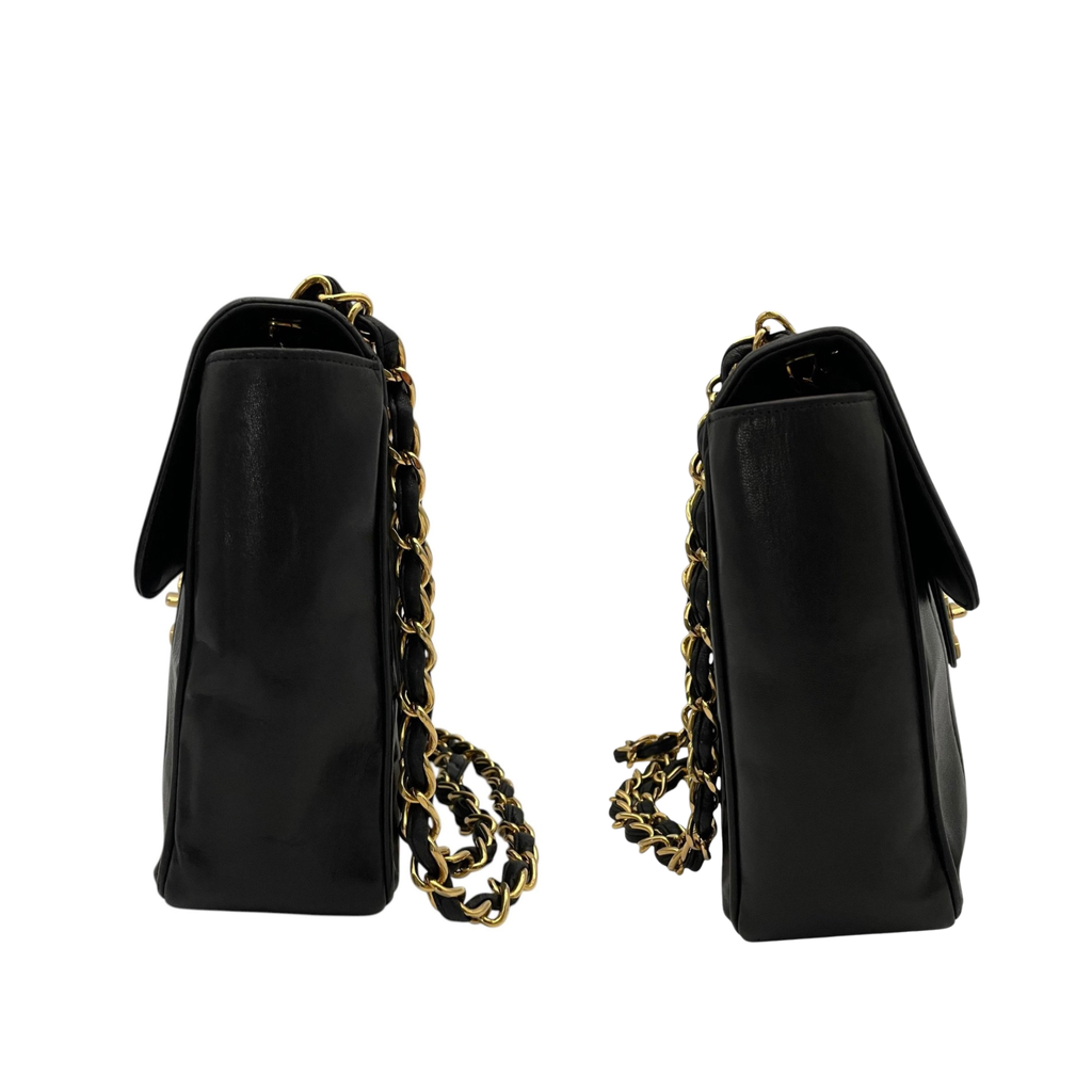 Chanel Mademoiselle Jumbo Flap Bag con Herrajes Dorados 24K
