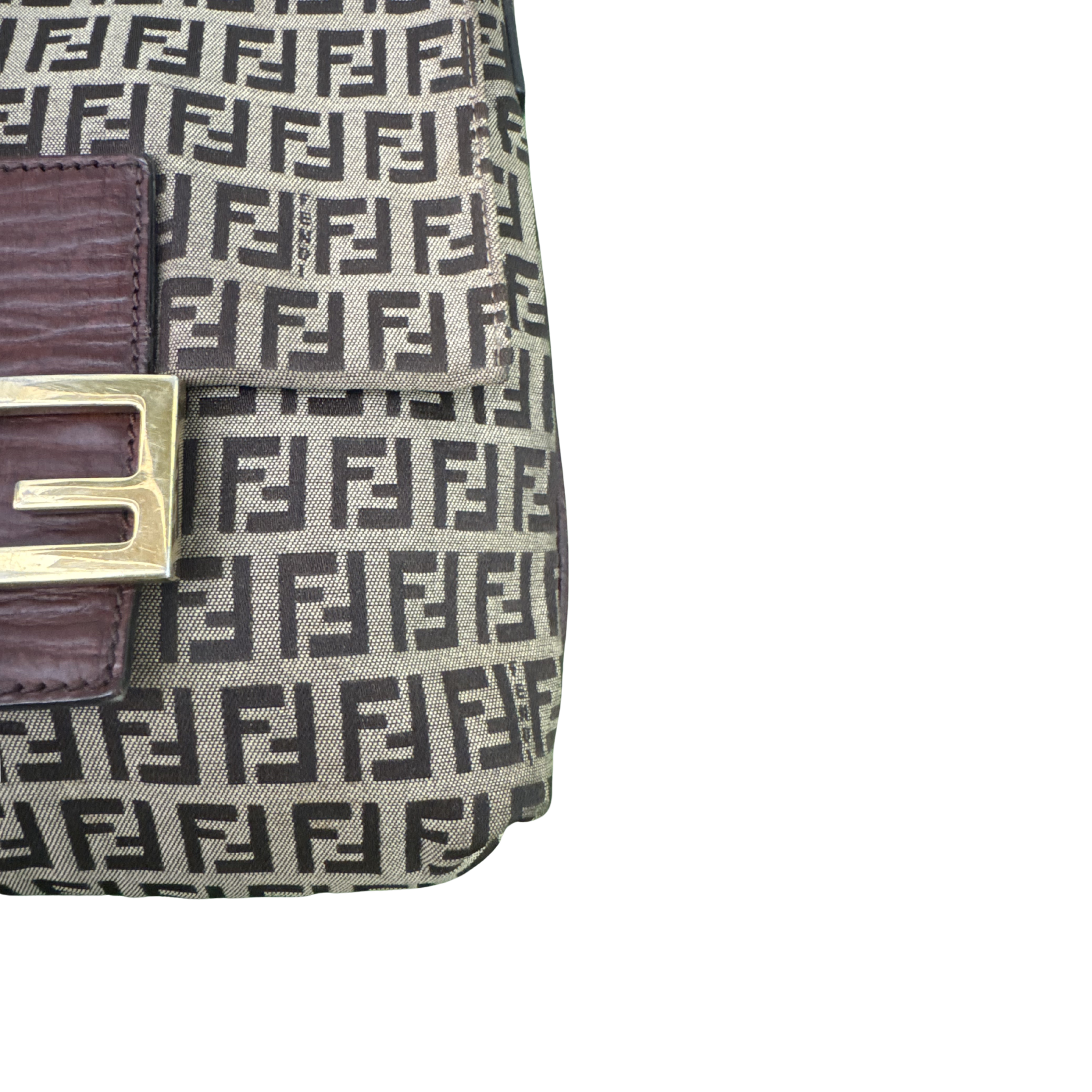 Fendi Mamma Baguette Zucca Canvas