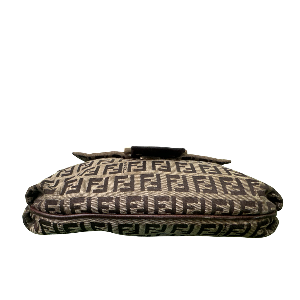 Fendi Mamma Baguette Zucca Canvas