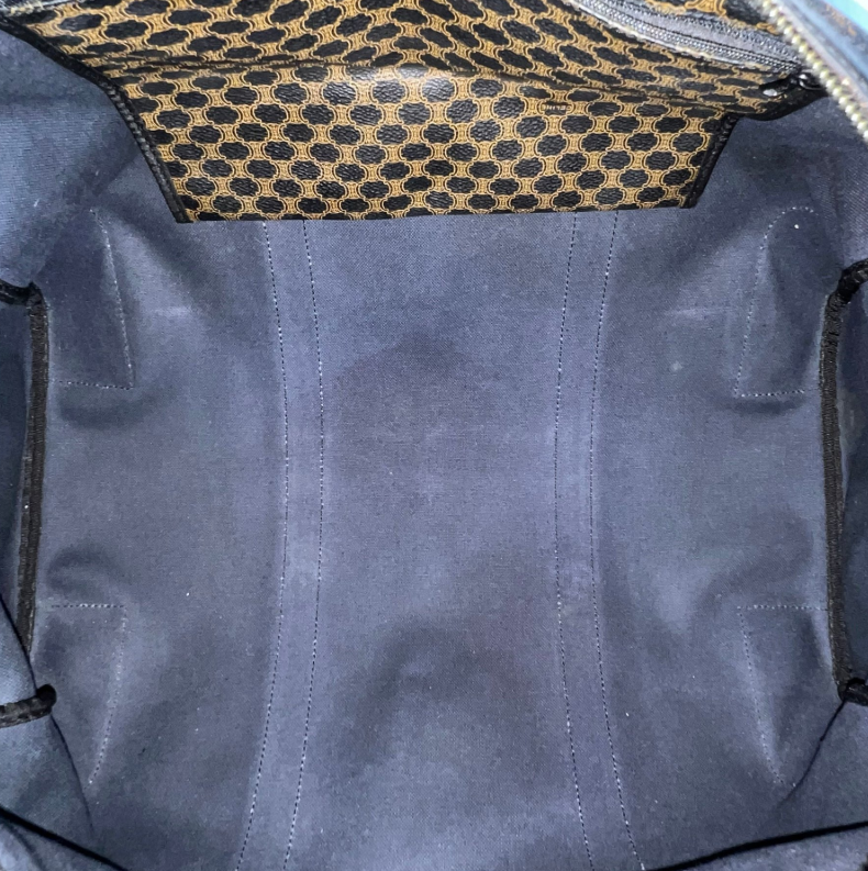Céline Macadam Travel Bag en Lona Negra