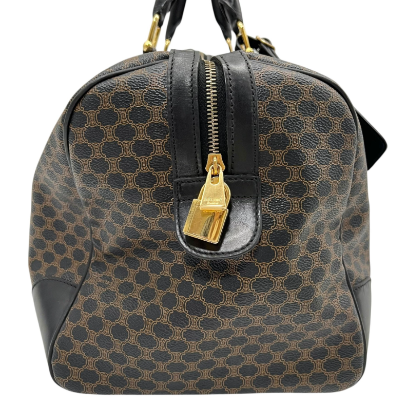 Céline Macadam Travel Bag en Lona Negra