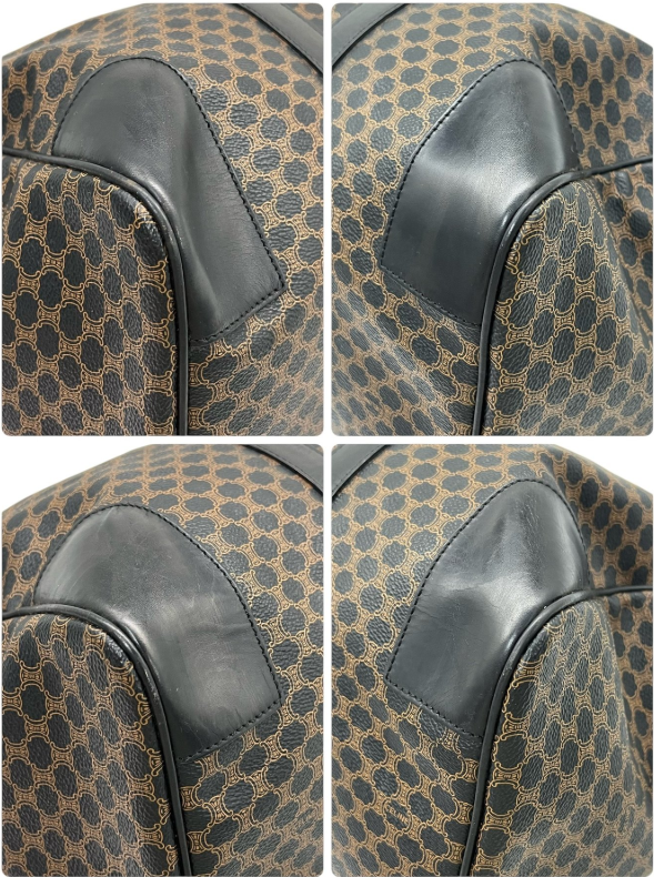 Céline Macadam Travel Bag en Lona Negra