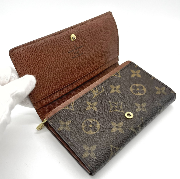 Louis Vuitton Cartera Doble Pliegue · Monogram