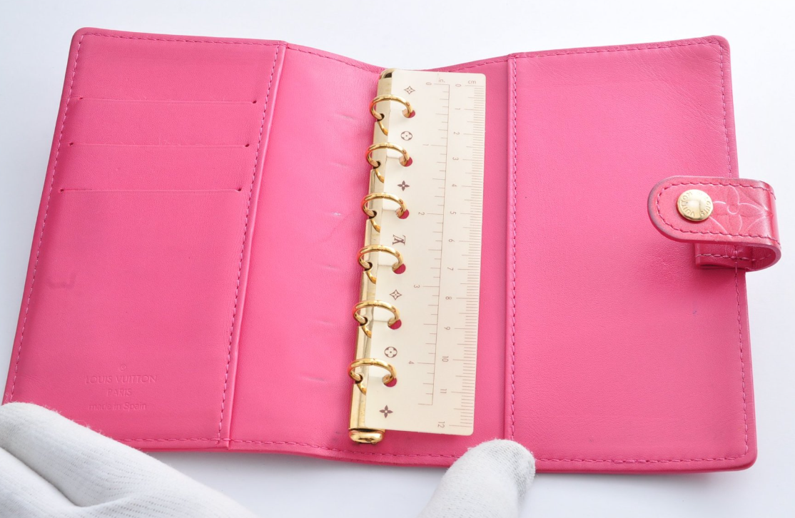 Louis Vuitton Agenda PM Vernis · Frambuesa