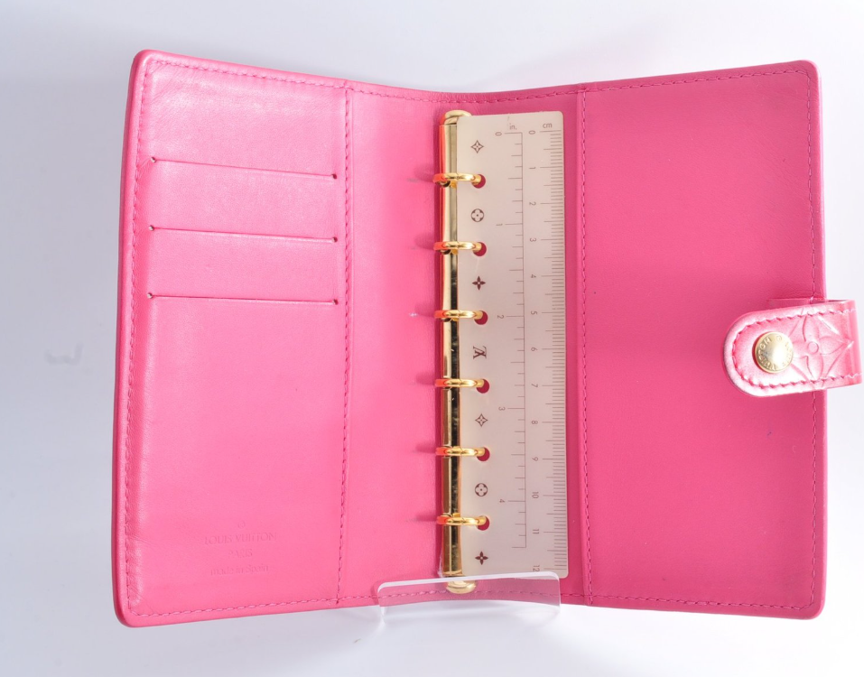 Louis Vuitton Agenda PM Vernis · Frambuesa