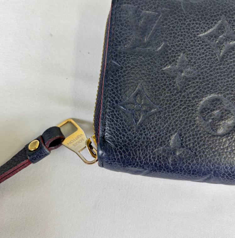 Louis Vuitton Zippy Wallet · Monogram Empreinte Azul