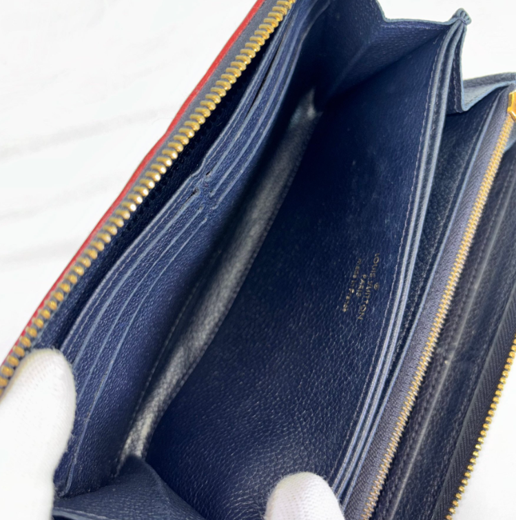 Louis Vuitton Zippy Wallet · Monogram Empreinte Azul