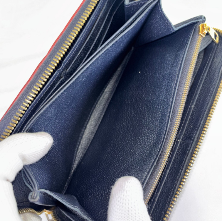 Louis Vuitton Zippy Wallet · Monogram Empreinte Azul