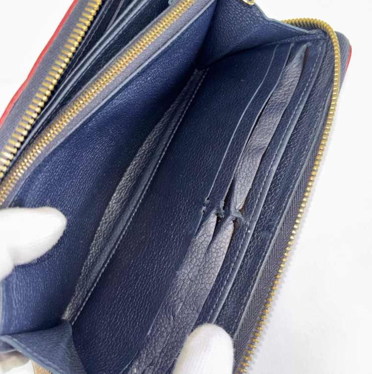 Louis Vuitton Zippy Wallet · Monogram Empreinte Azul