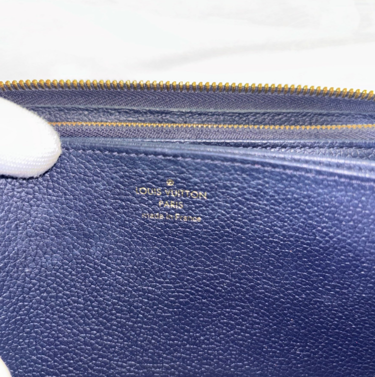 Louis Vuitton Zippy Wallet · Monogram Empreinte Azul